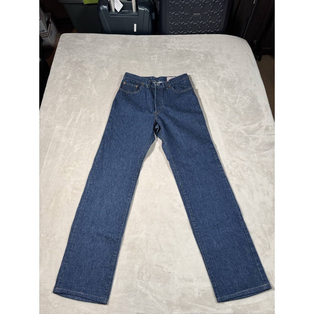 Vintage 80s Levis 501xx Jeans Womens Size 28x33 Blue Dark Button Fly MADE IN USA